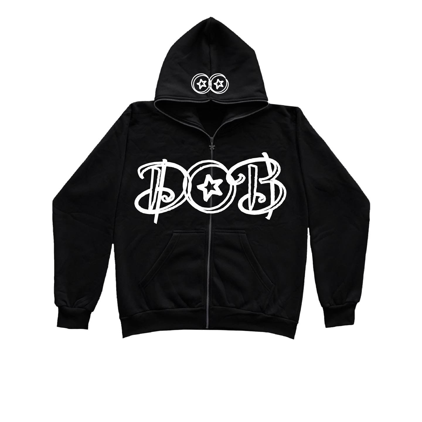 DOB FULL ZIP - Black & White
