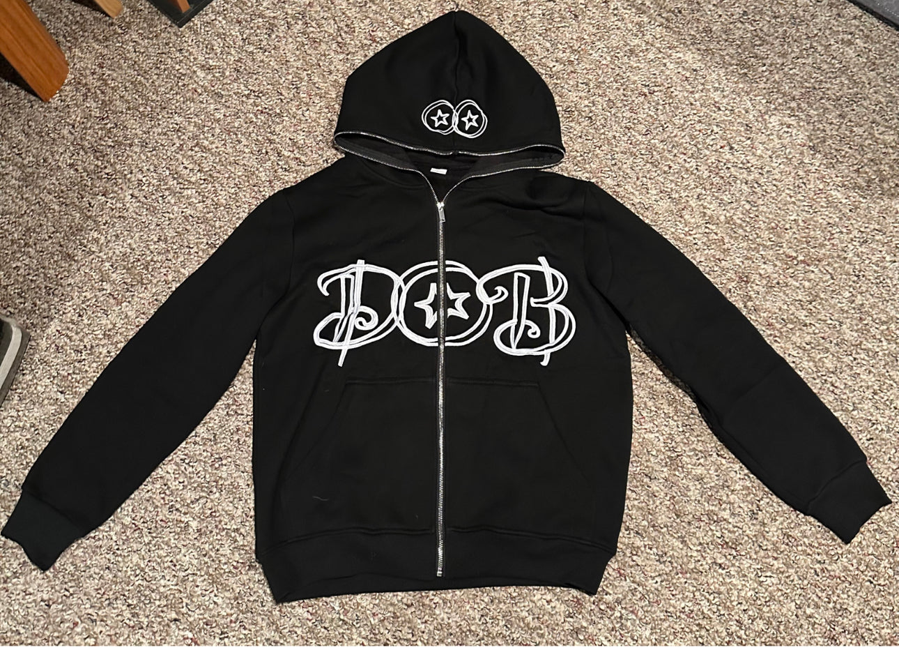DOB FULL ZIP - Black & White